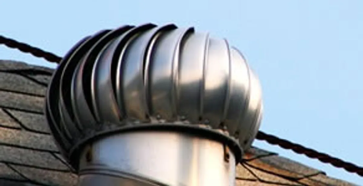 attic fan installation services with professionally installed roof ventilation unit in Bakersfield, CA
