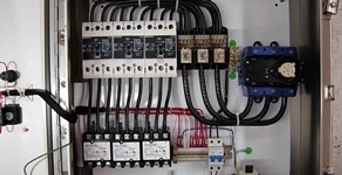 Electrical panel installation with organized circuit breakers and wiring in Bakersfield, CA