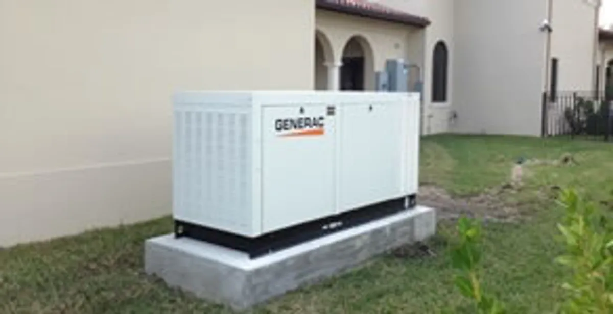 generator installation service showing standby generator professionally installed for residential power backup in Bakersfield, CA