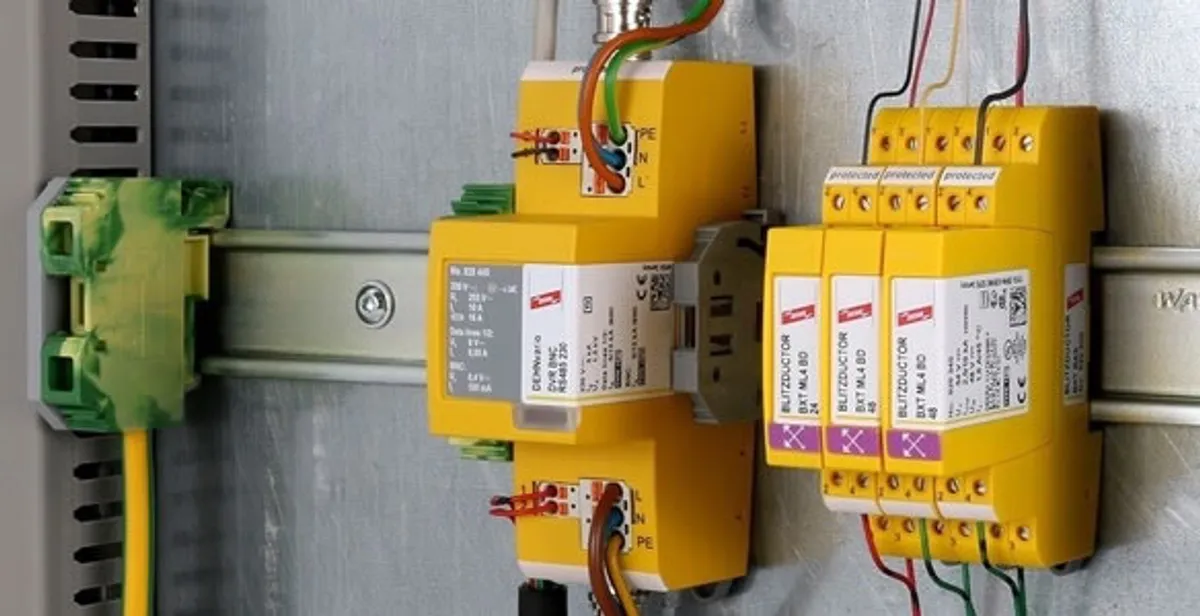 lightning surge protection system with surge suppressors installed by electrical service professionals in Bakersfield, CA