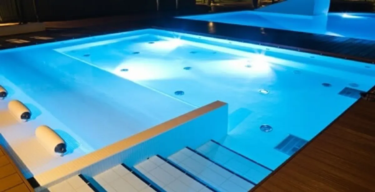 pool light installation and repair services providing modern illuminated pool lighting in Bakersfield, CA