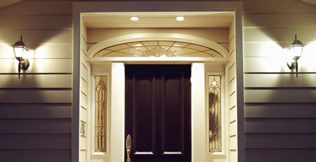 security light installation services with professionally installed entryway lighting in Bakersfield, CA