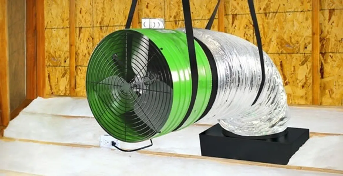 whole house fan installation services with professionally mounted ventilation fan system in Bakersfield, CA